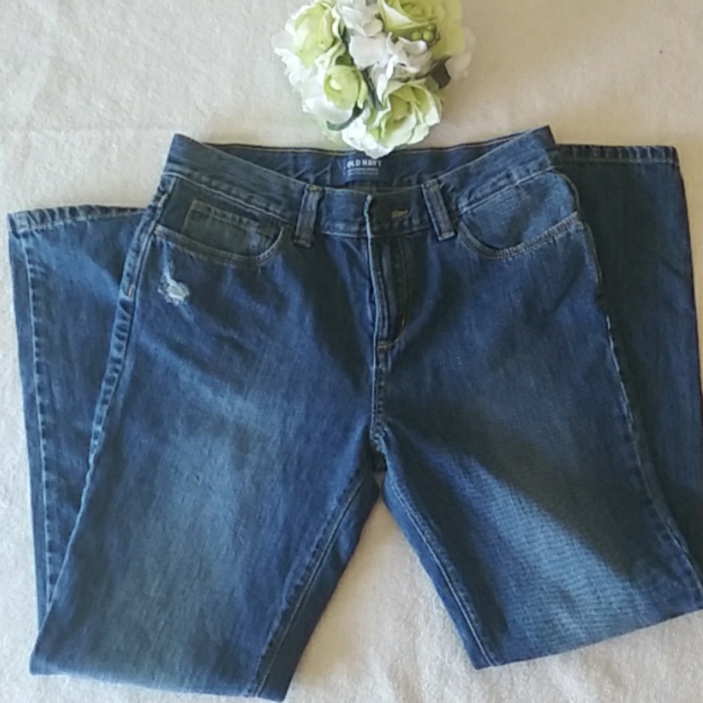 Old Navy "boyfriend skinny" adjustable girls jeans